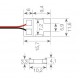 Conector rápido con Cable tira Led 10mm (COB) Monocolor